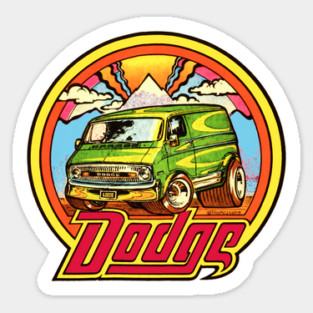 Early 70s Dodge Van Sticker