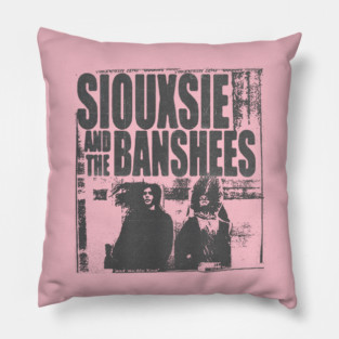 vintage siouxsie and the banshees 70s bootleg Pillow