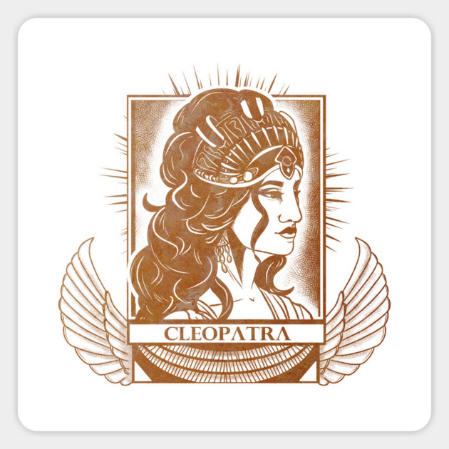 Cry Havoc! Ask Questions Later - Cleopatra Sticker by Rusty Quill