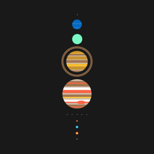 Minimal Solar System T-Shirt