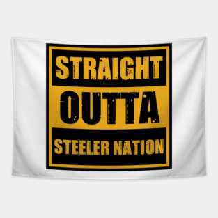 Straight outta steeler nation Tapestry