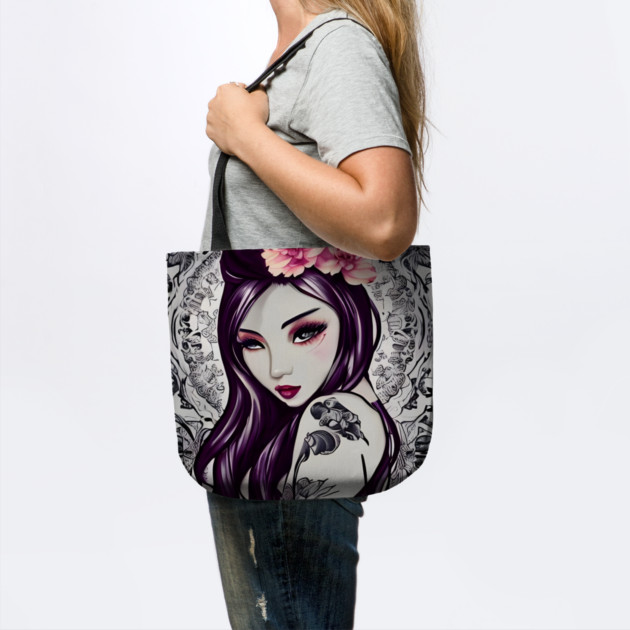 tattoo anime girl by animegirlnft