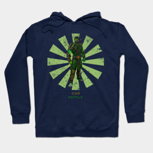 Reptile Retro Japanese Mortal Kombat Hoodie
