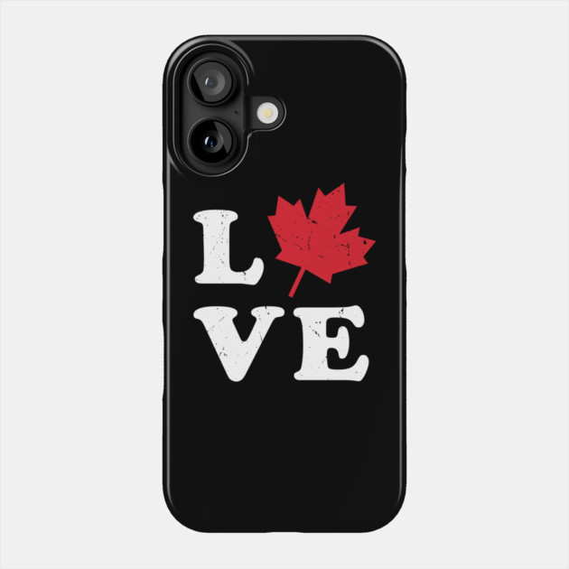 Love Canada Maple Leaf Phone Case by The WYLD Tribe