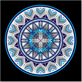 Sacred Places (Blue) Posters and Art