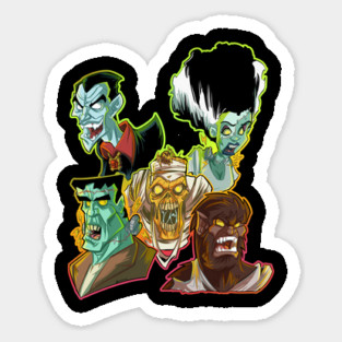 Classic Movie Monsters Sticker