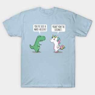 Cute Funny Angry Dinosaur Trex Extinct Unicorn Kids Gift T-Shirt