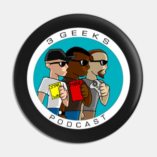 3 geeks Logo Pin