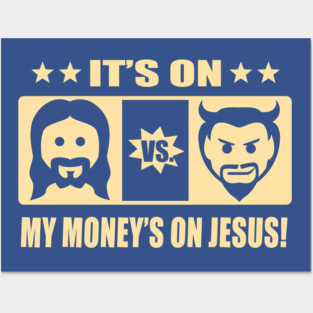 Jesus vs. Devil Posters and Art