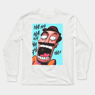 A colorful haha Long Sleeve T-Shirt