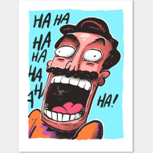 A colorful haha Posters and Art