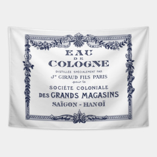 Eau De Cologne / Vintage Label Tapestry