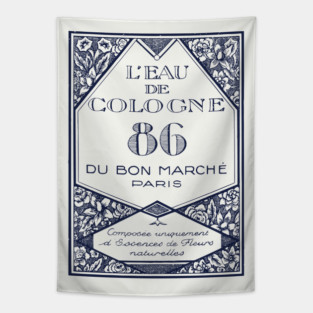 Eau De Cologne / Vintage Label Tapestry