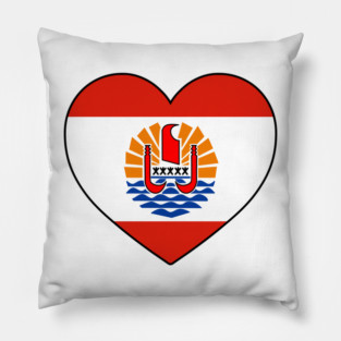 Heart - French Polynesia _109 Pillow