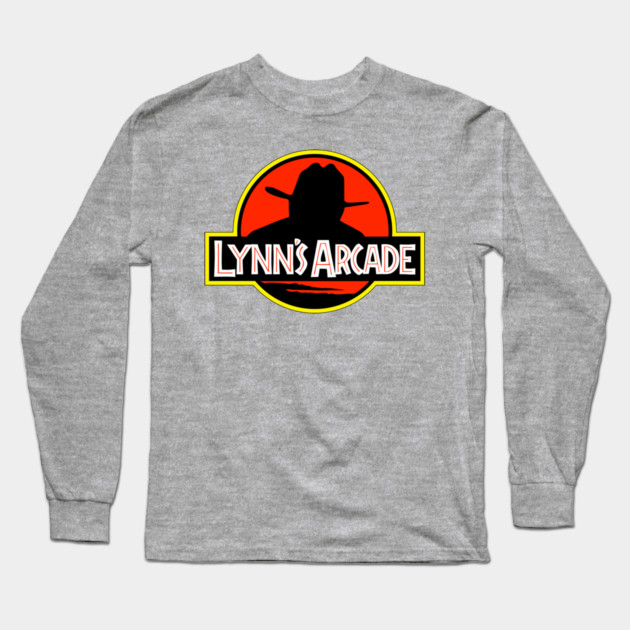 The Jurassic Arcade and Can Park Long Sleeve T-Shirt by DRI374