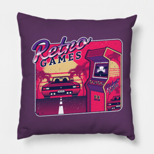 Retro Gaming Arcade Desgin Pillow