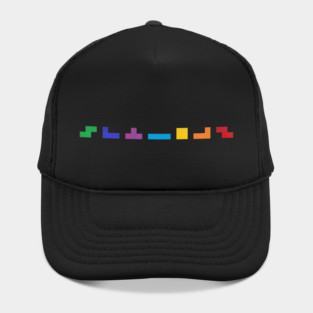 Tetris Retro Block Art Classic Arcade Tribute Hat
