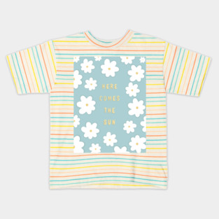 Here comes the sun - flower - The beatles Kids T-Shirt