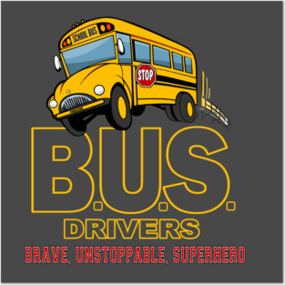 School Bus Hero Posters and Art