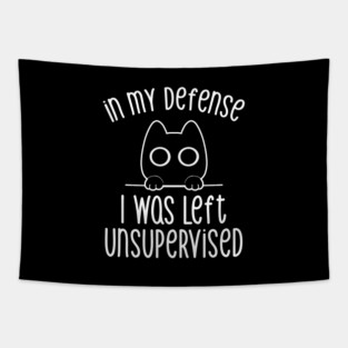 In my Defense I Was Left Unsupervised by Tobe Fonseca Tapestry