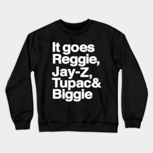 Til I Collapse Helvetica Hip-Hop Legends Crewneck Sweatshirt