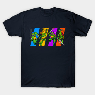 ninja turtles pixel art arcade T-Shirt