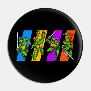 ninja turtles pixel art arcade Pin