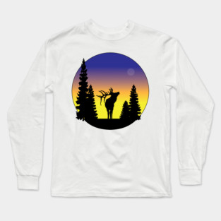 Majestic Elk Long Sleeve T-Shirt