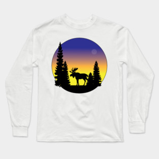 Majestic Moose Long Sleeve T-Shirt