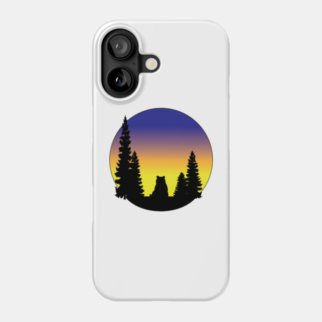 Sitting Bear Phone Case by DickinsonDesign