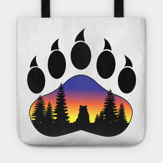 Bear Paw Tote by DickinsonDesign