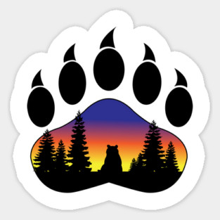 Bear Paw Sticker