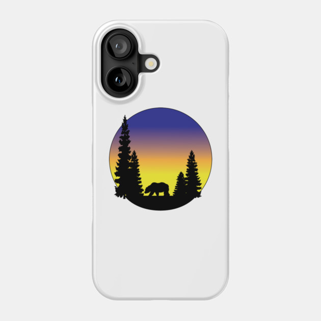 Walking Bear Phone Case by DickinsonDesign