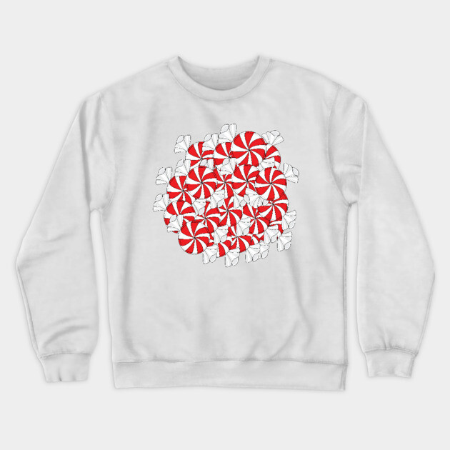 Peppermints Crewneck Sweatshirt by DickinsonDesign
