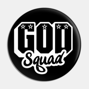 God Squad White Logo Pin