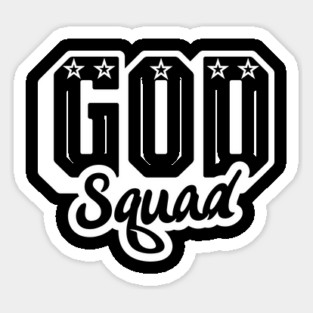 God Squad White Logo Sticker
