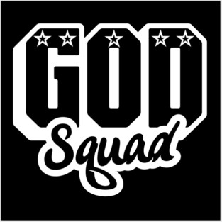 God Squad White Logo Posters and Art