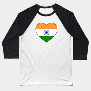 Heart - India Baseball T-Shirt
