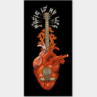 Music is my life Posters and Art
