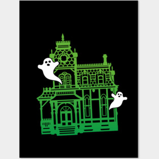 Haunted Victorian House Posters and Art