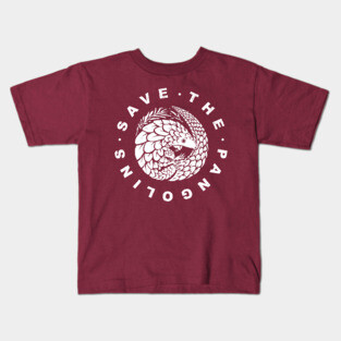 Endangered Animal - Save The Pangolin Kids T-Shirt