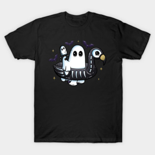 Summer Ghost Flamingo Floatie T-Shirt
