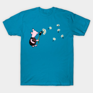 Vintage Piglet with Dandelions T-Shirt