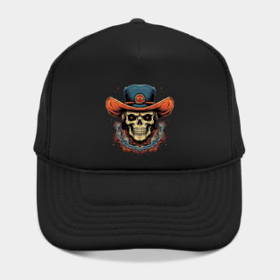 Cowboy Magic Voodoo Witch Doctor Skull Hat