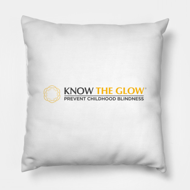 Know The Glow Logo Pillow by World Eye Cancer Hope