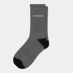 Know The Glow White Logo Socks