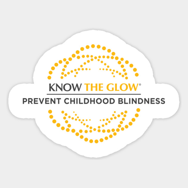 Prevent Childhood Blindness - Know the Glow Sticker by World Eye Cancer Hope