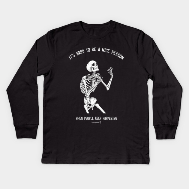 There's No Escape Kids Long Sleeve T-Shirt by Tommy Devoid