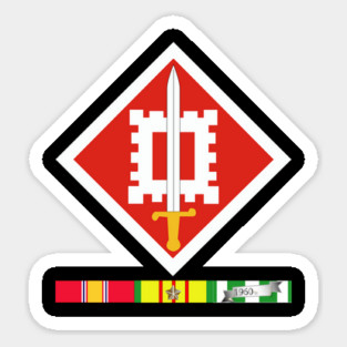 18th Engineer Brigade Vietnam - Vietnam War w SVC wo Txt Sticker