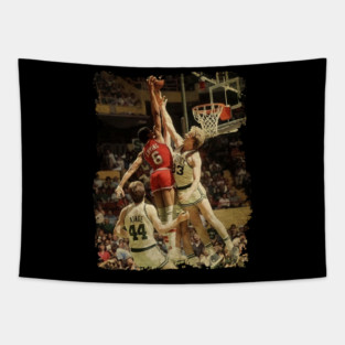 Larry Bird vs Julius Erving Tapestry